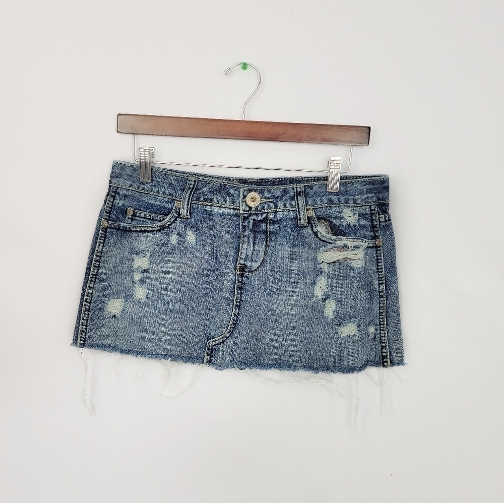 Juniors size 7 Denim micro skirt